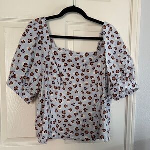 Ann Taylor Stylish Leopard Print Women's Top